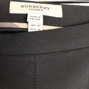 Preppy black pleated Burberry skirt